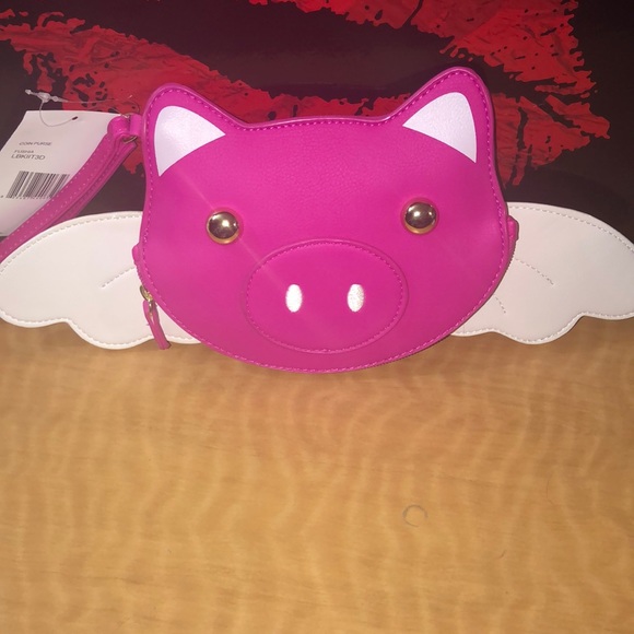 Betsey Johnson Handbags - NWT Betsey Johnson when pigs fly wristlet!!